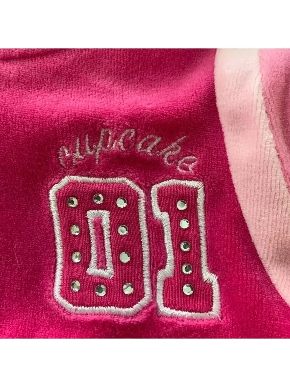 Gymboree Cupcake Velour Sweatsuit with Embroidery